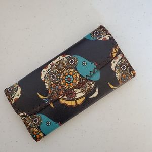 Fun Fish Wallet Blue and Black Standard Size